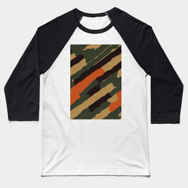 Camouflage Army Pattern, a perfect gift for all soldiers, asg and paintball fans and everyday use! #7 Baseball T-Shirt by Endless-Designs